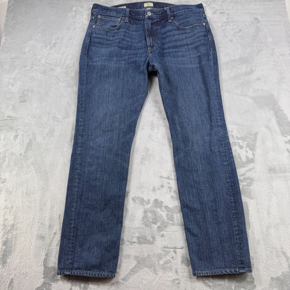 J.Crew Jeans Men's 35x32 Blue Denim 770 Straight Slight Taper Re-Imagined Fit